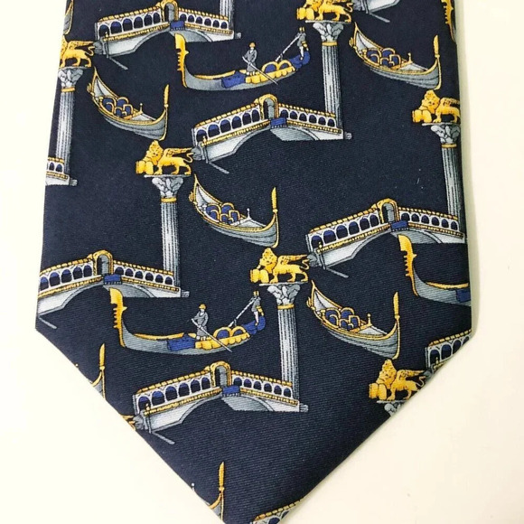 Antiche Seterie Fiorentine Silk  Tie Necktie Made In Italy - Picture 12 of 13